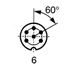 Picture of UTIKAČ DIN NP/Ž 6-POL 240°