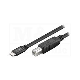 Slika za KABL USB C MUŠKI - USB MUŠKI tip B, USB 2.0