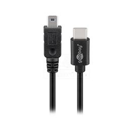 Slika za KABL USB C MUŠKI - USB MINI MUŠKI 5-pin, USB 2.0